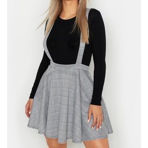 Overalll houndstooth dress